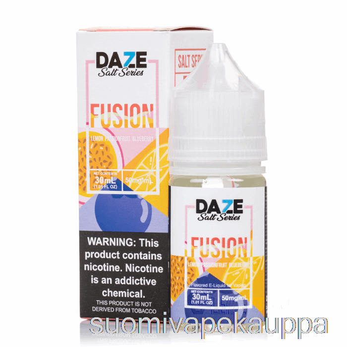Vape Suomi Sitruuna Passionhedelmä Mustikka - 7 Daze Fuusiosuolaa - 30ml 30mg